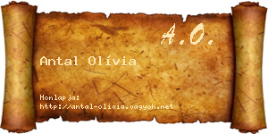 Antal Olívia névjegykártya
